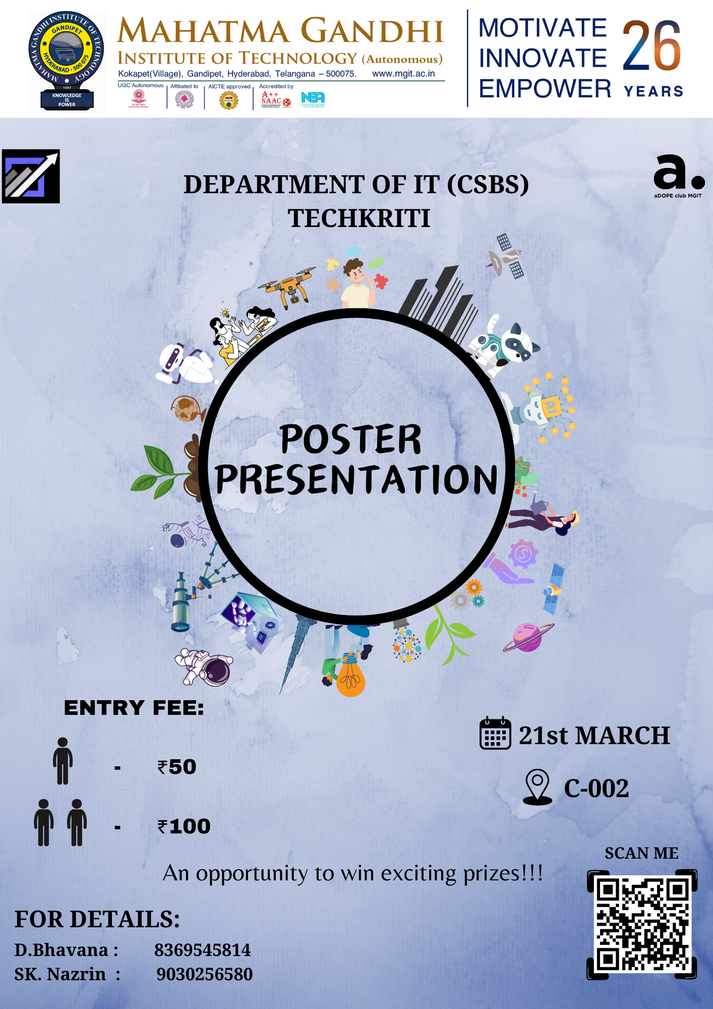 Poster Presentation By CSBS 2024