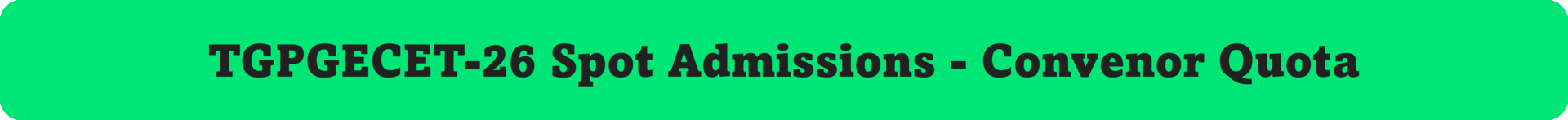CATEGORY 'B' ADMISSIONS (B.TECH) : 2026-27
